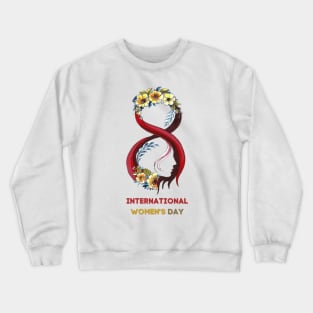 International Women's Day 2023, Embrace Equity Happy Women's Day Crewneck Sweatshirt